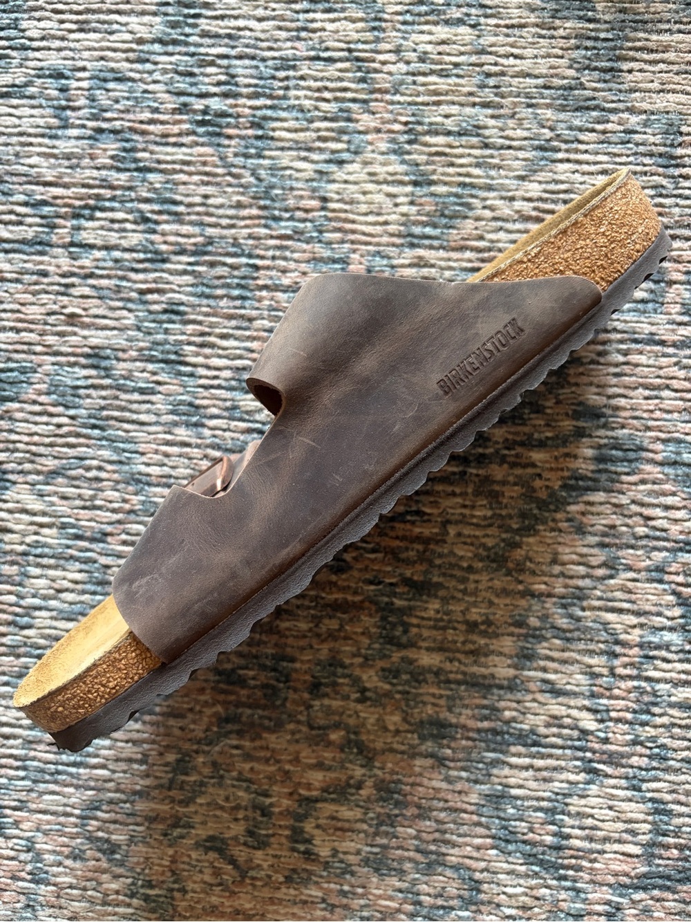 BIRKENSTOCK Arizona Leather Sandals Brown size 48 - Picture 3 of 5